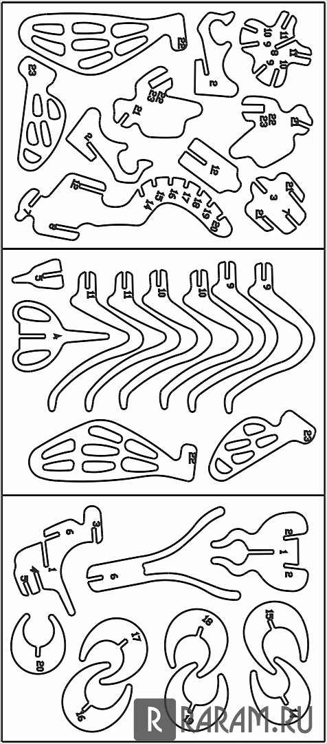 Классификация костей динозавров