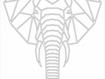 Голова слона с бивнями