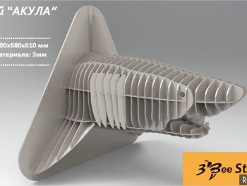 Акула 3D пазл