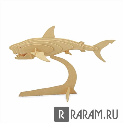 3D акула с подставкой