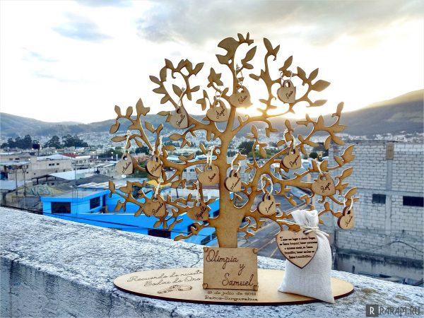 Золотое свадебное дерево