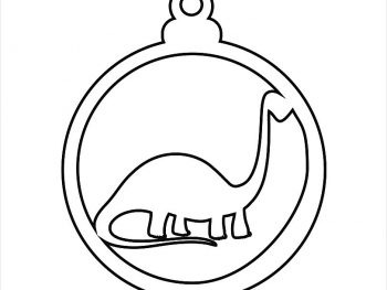 Елочный шар с динозавром 4