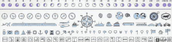 Транспортные и навигационные символы